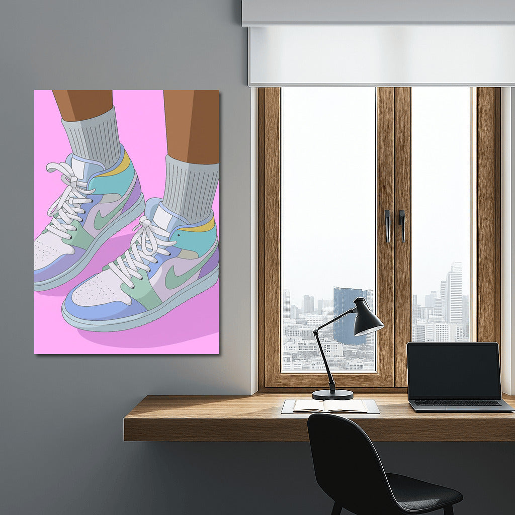 Pastel Nike Sneakers: Dynamic and Stylish