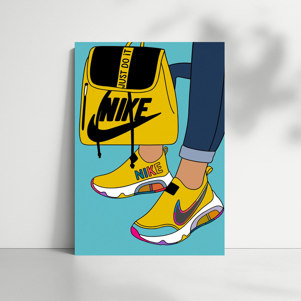 Energy in Motion: Stylish Nike Sneakers and Backpack