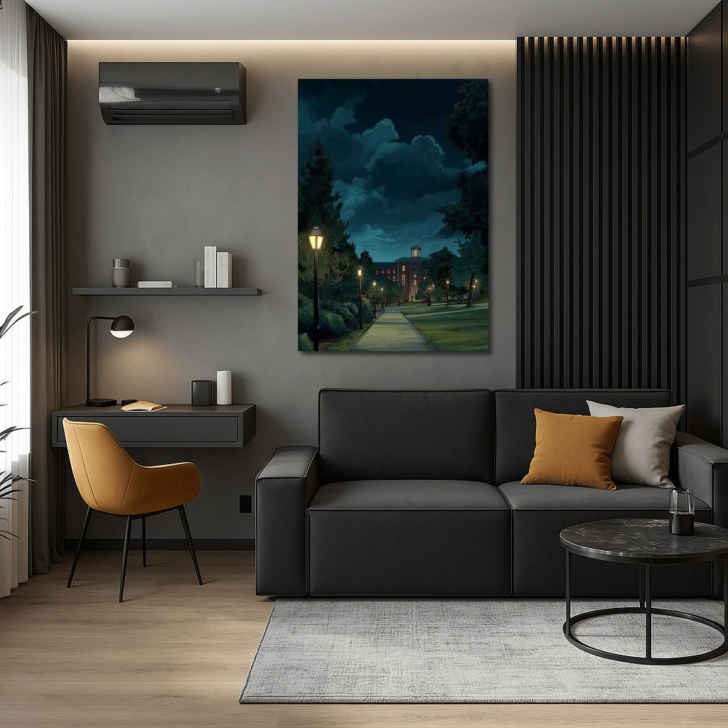 Light of the Lanterns: The Path to an Architectural Masterpiece in a Night Park