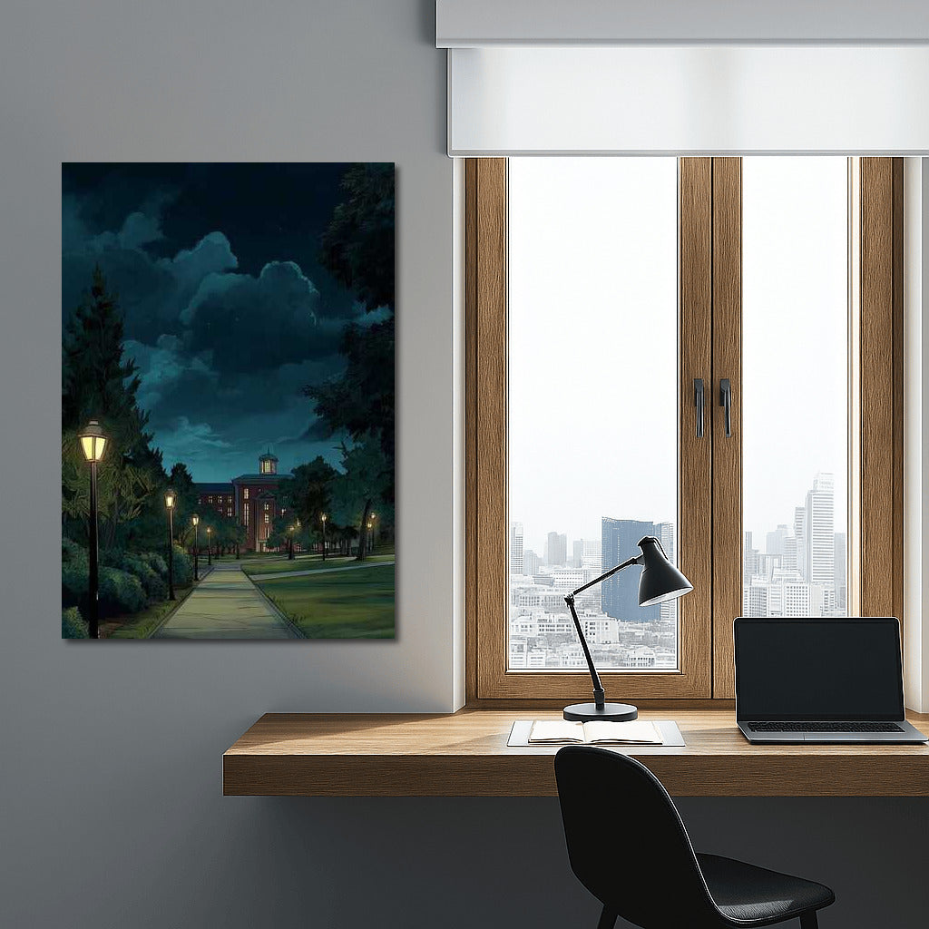 Light of the Lanterns: The Path to an Architectural Masterpiece in a Night Park