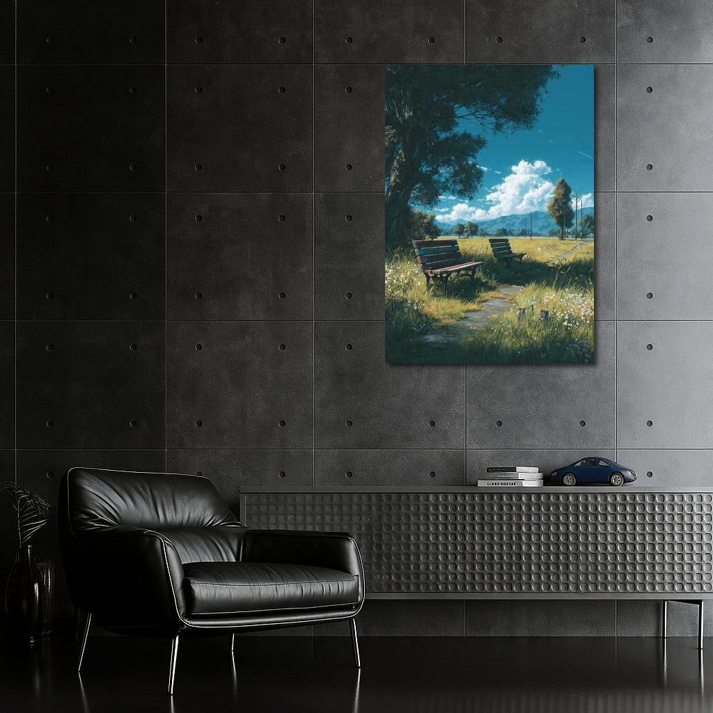 Park Idyll: Benches and Natural Architecture