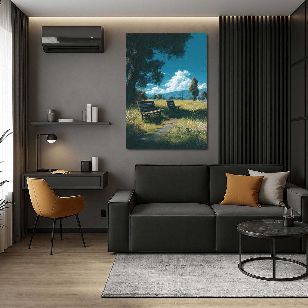 Park Idyll: Benches and Natural Architecture