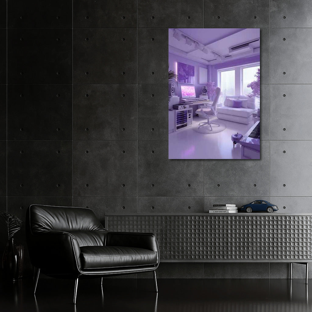 Purple Interior: Style and Comfort in Architectural Design