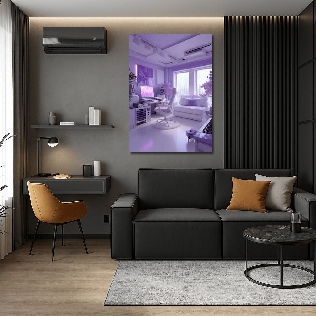 Purple Interior: Style and Comfort in Architectural Design