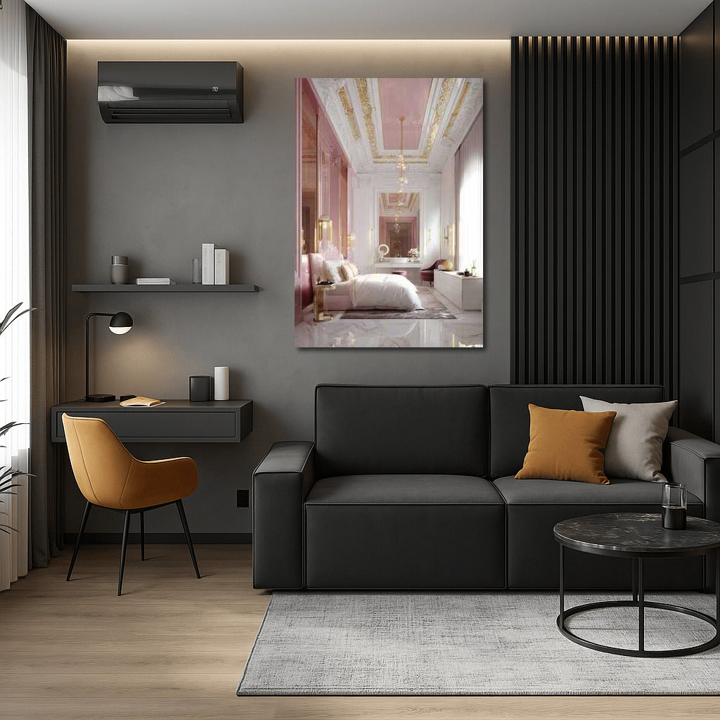 Pink Symphony: Architectural Chic and Interior Harmony