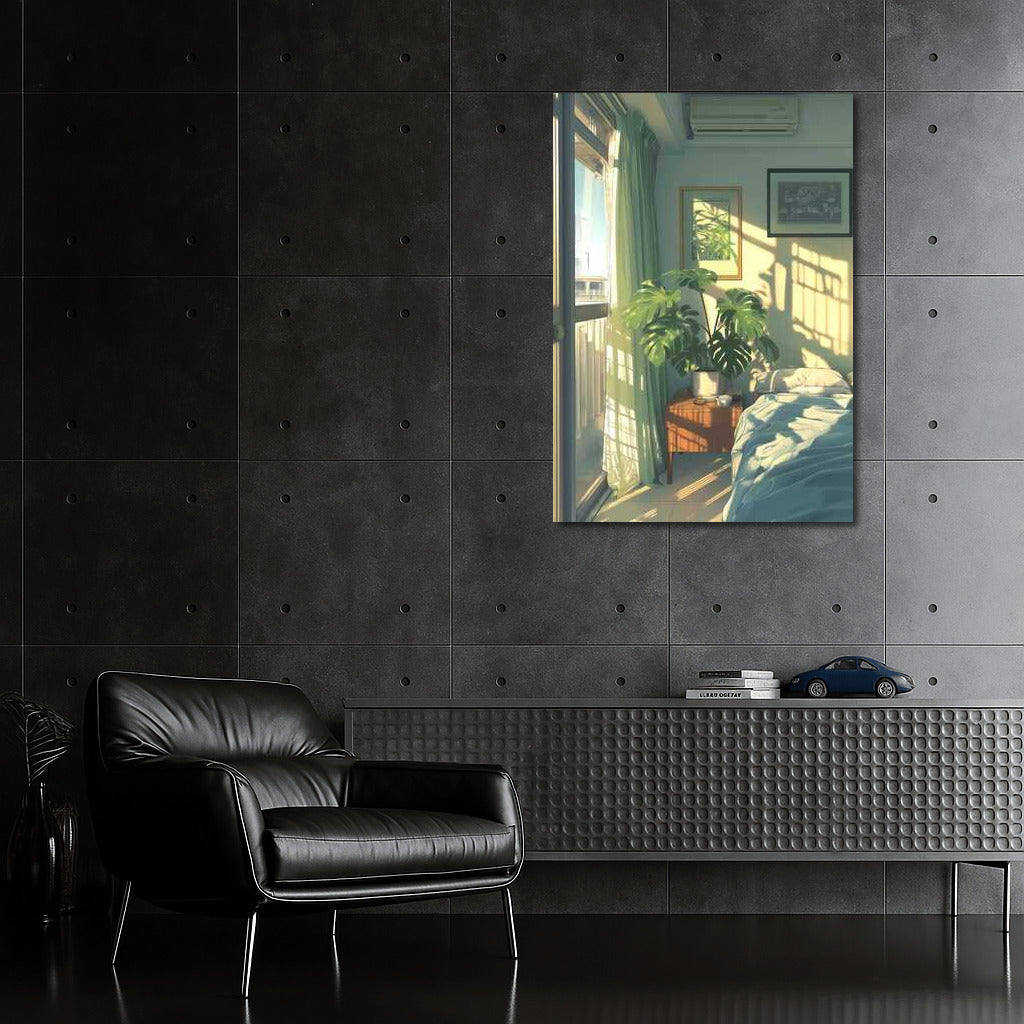 Solar Harmony: Bright Room in Architectural Interior