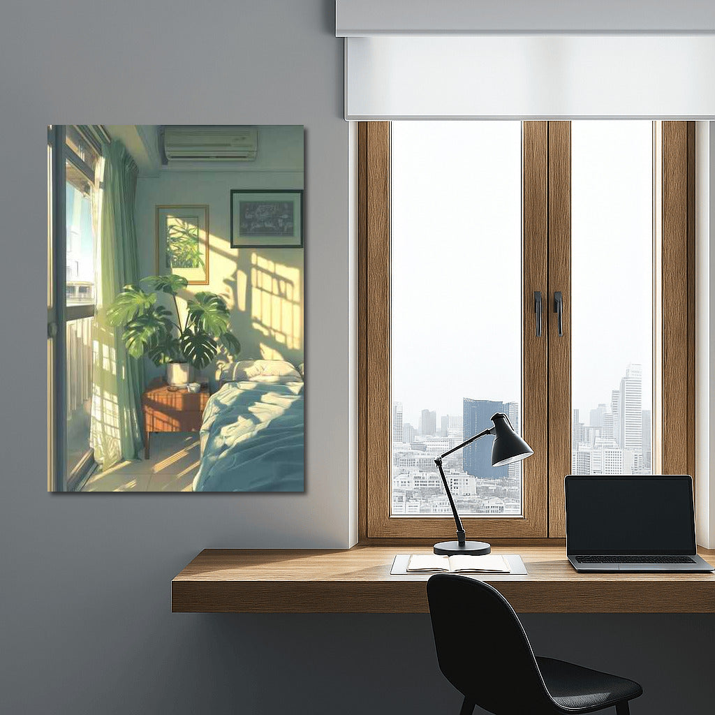 Solar Harmony: Bright Room in Architectural Interior