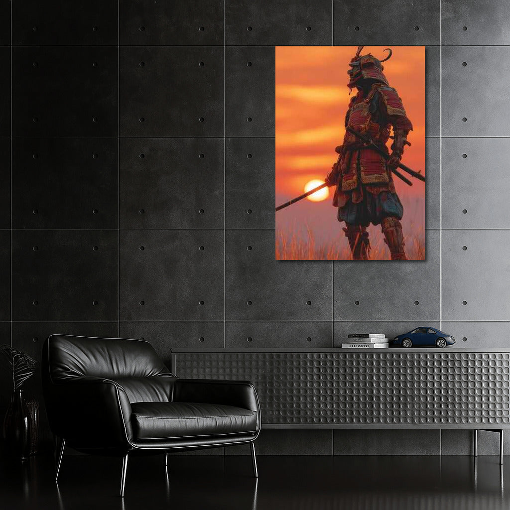 Samurai at Sunset: Strength and Harmony