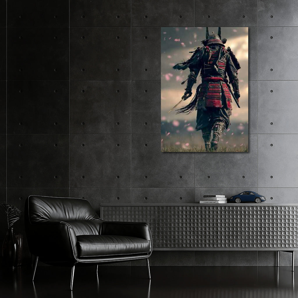 The Eternal Path of the Samurai Among the Blooming Petals