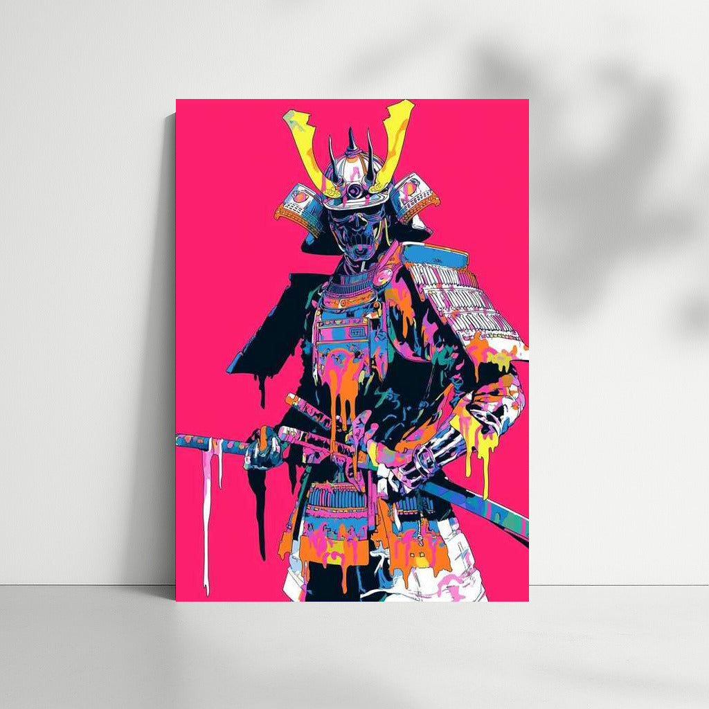Neon Samurai: Historical Courage in Vibrant Colors