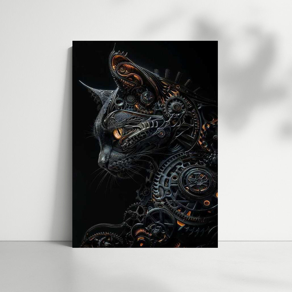 Steampunk Mechanical Cat: Fascinating Interweaving of Gears