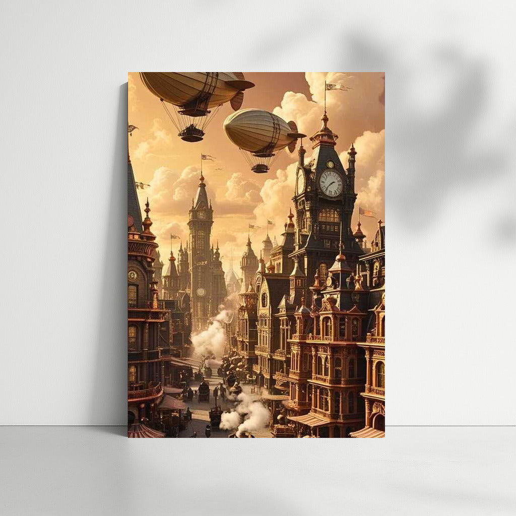 The Majesty of Airships: Steampunk Over a Victorian City