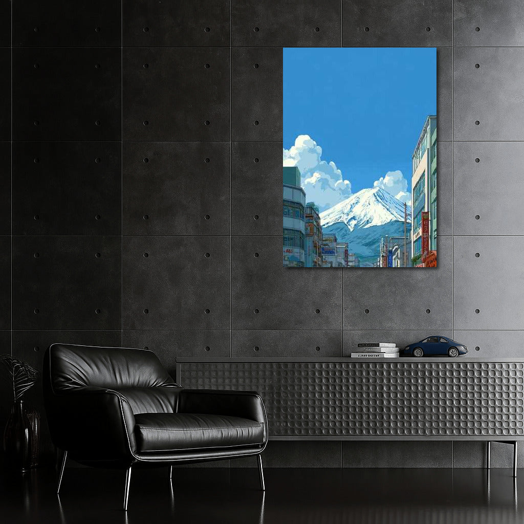 Harmony of City Lines and Mountain Peaks: Architectural Street