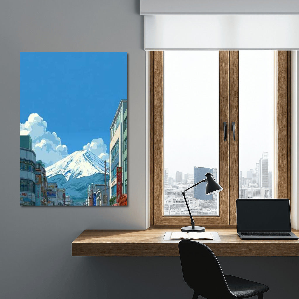 Harmony of City Lines and Mountain Peaks: Architectural Street