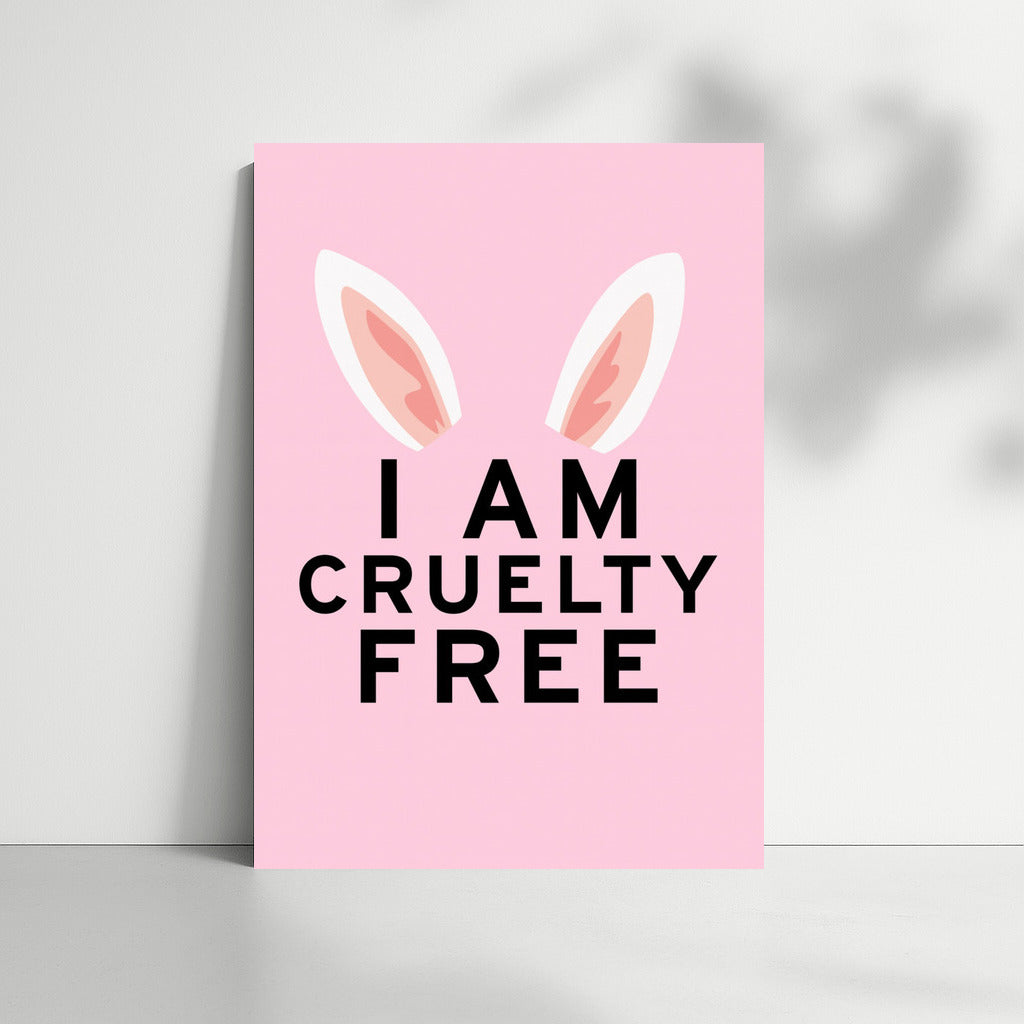 Cruelty-Free World: Vegan Animal Rights with Pink Ears