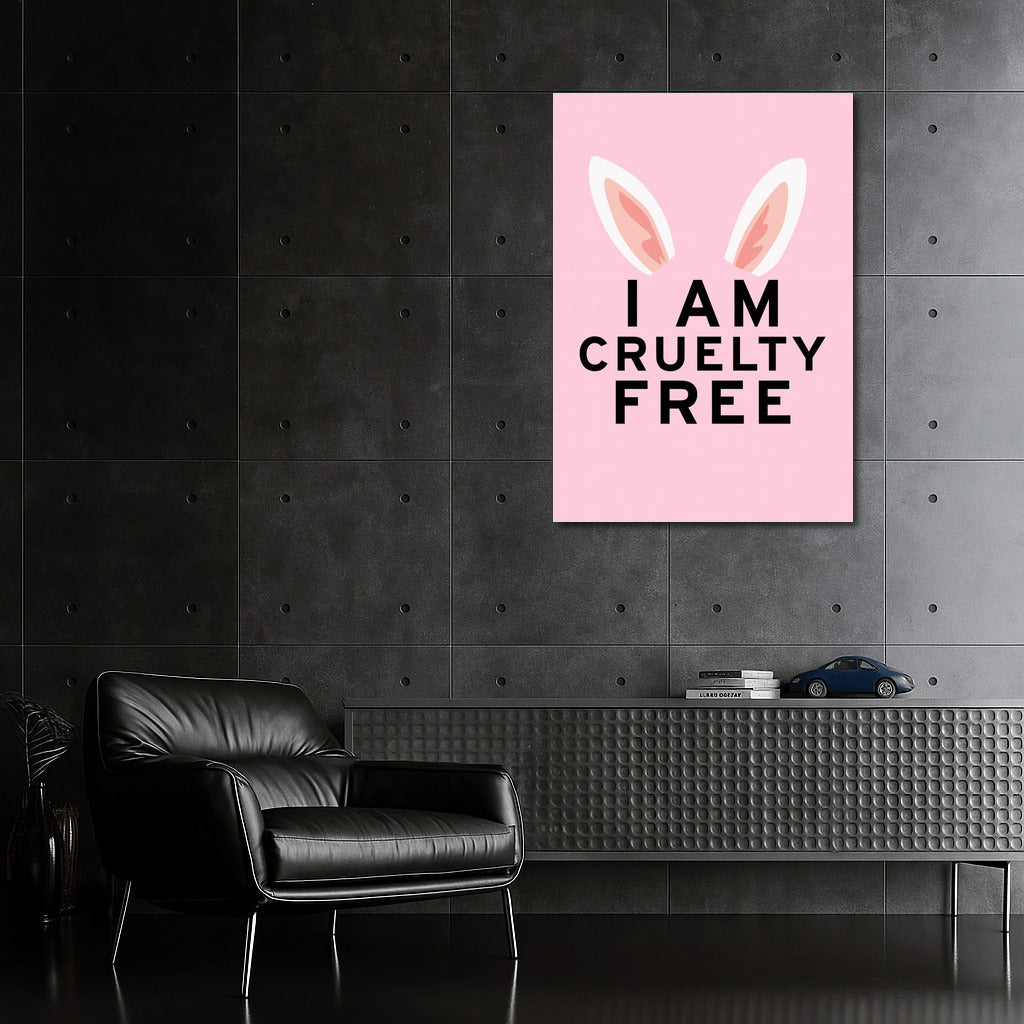 Cruelty-Free World: Vegan Animal Rights with Pink Ears