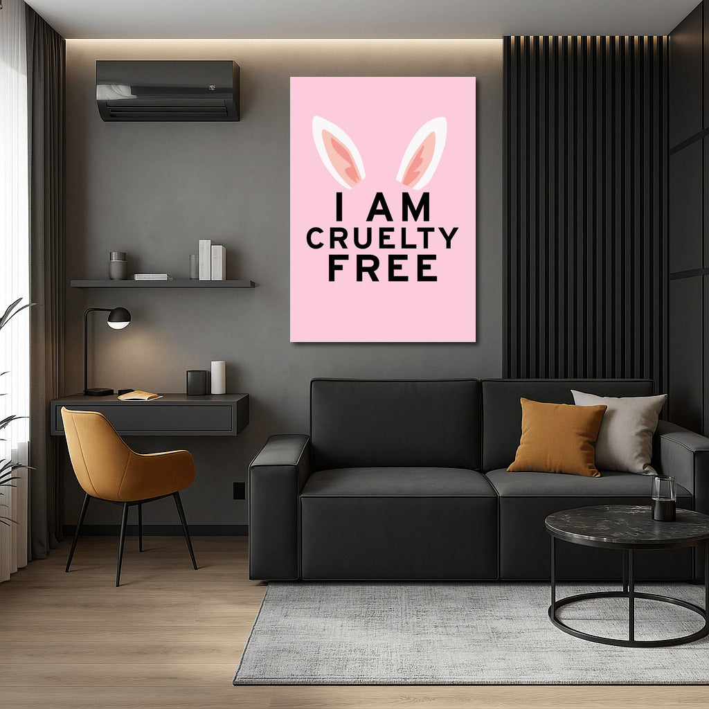 Cruelty-Free World: Vegan Animal Rights with Pink Ears