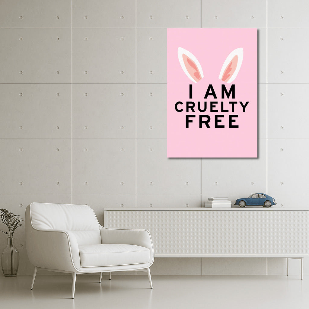 Cruelty-Free World: Vegan Animal Rights with Pink Ears