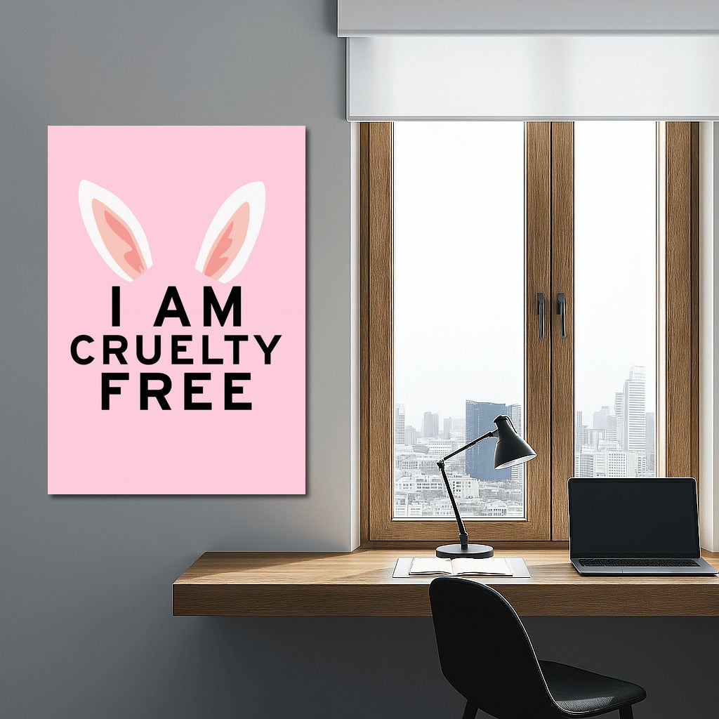 Cruelty-Free World: Vegan Animal Rights with Pink Ears