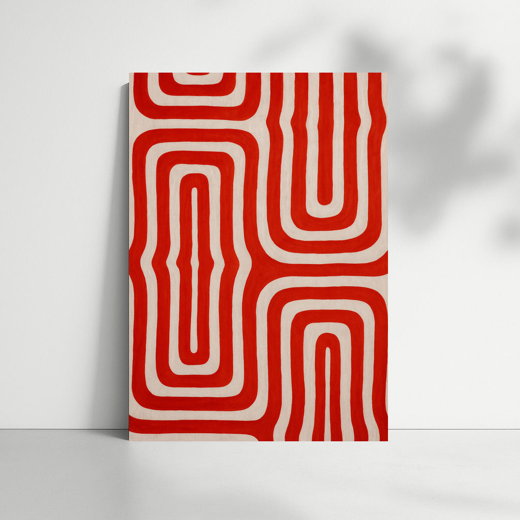 Red Labyrinth: Minimalism and Lines