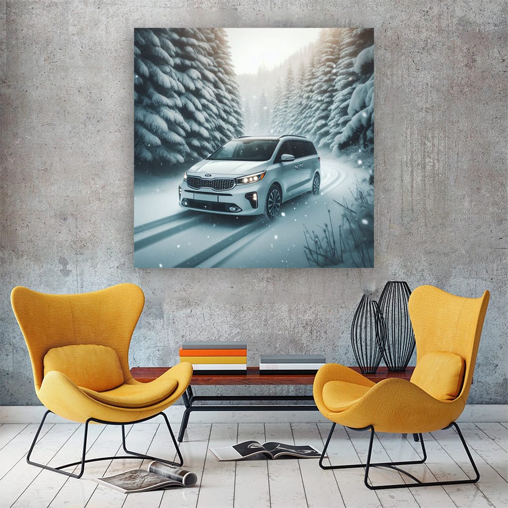 Kia Carnival in Snowfall - Spacious and Versatile Adventure