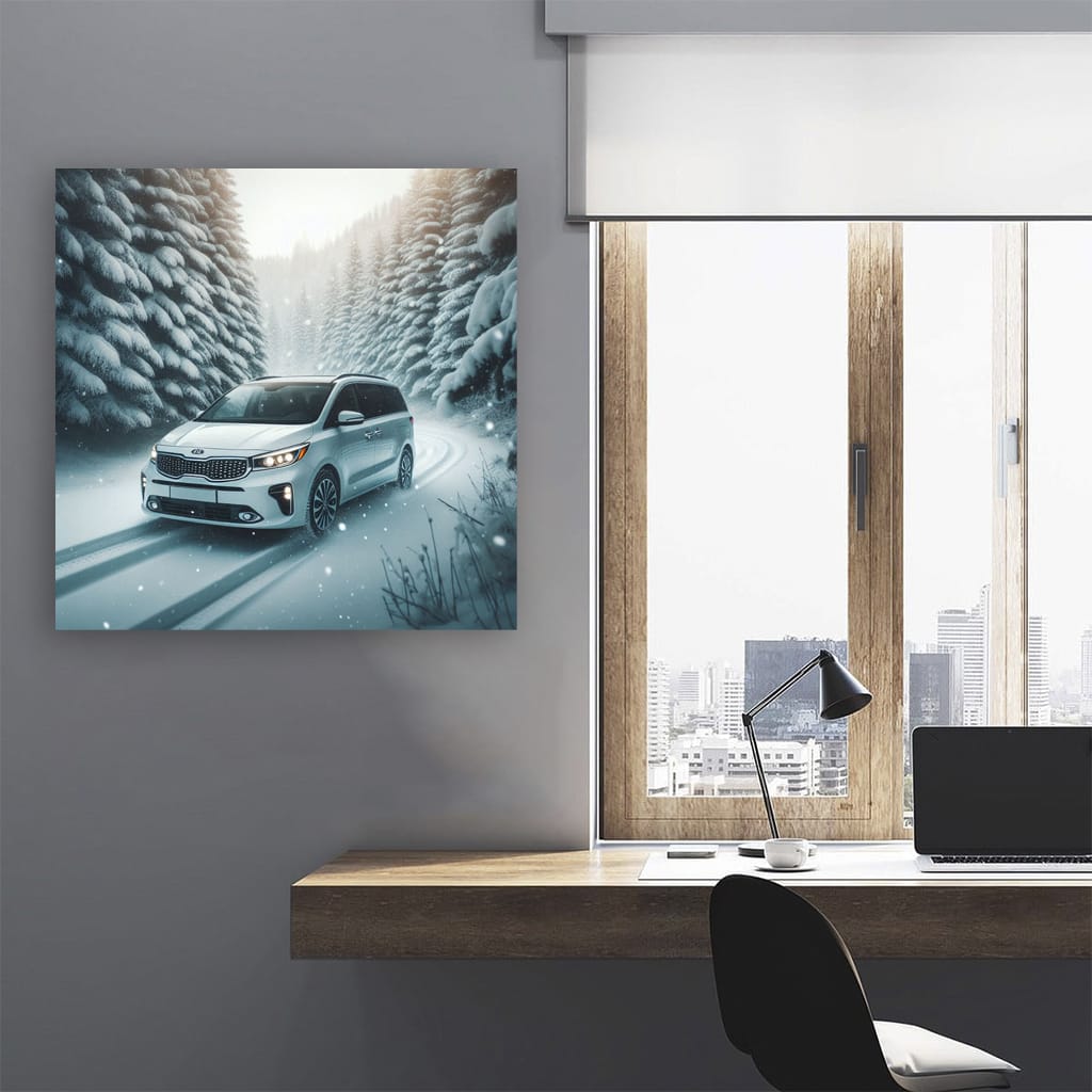Kia Carnival in Snowfall - Spacious and Versatile Adventure
