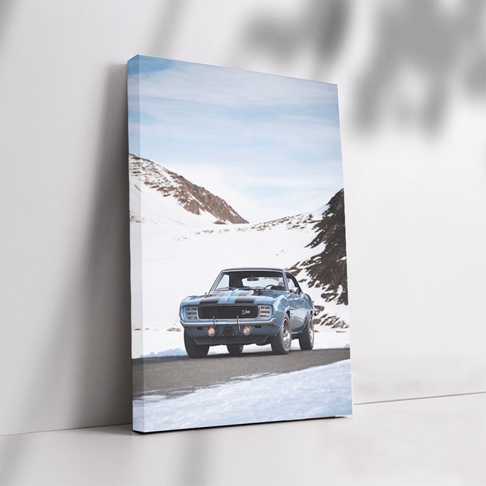 1969 Chevy Camaro RS Z28 in Snowy Mountains - Classic Muscle
