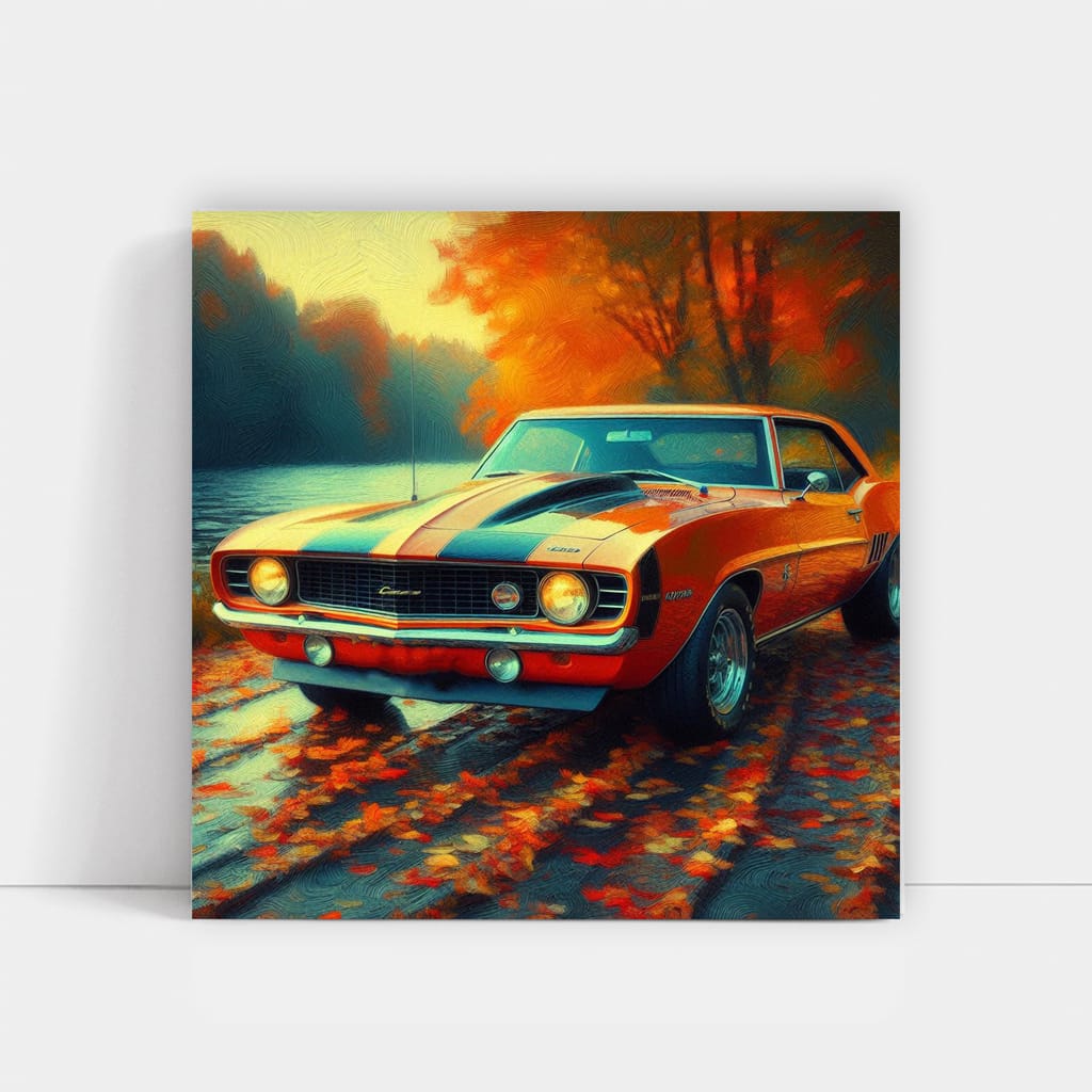 1969 Chevrolet Camaro Yenko Impressionism Wall Art