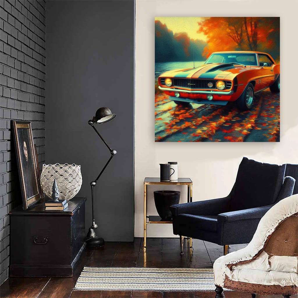 1969 Chevrolet Camaro Yenko Impressionism Wall Art