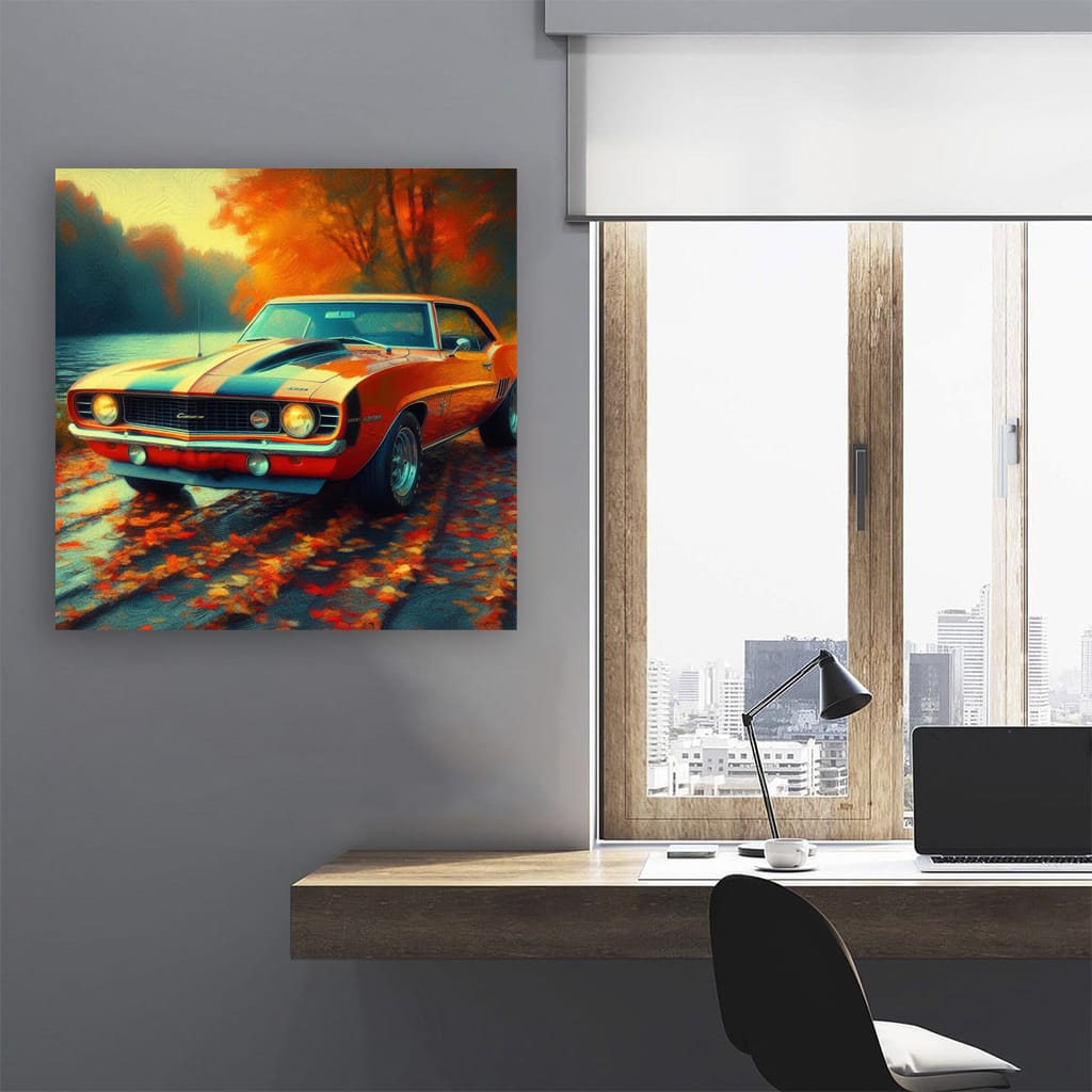 1969 Chevrolet Camaro Yenko Impressionism Wall Art