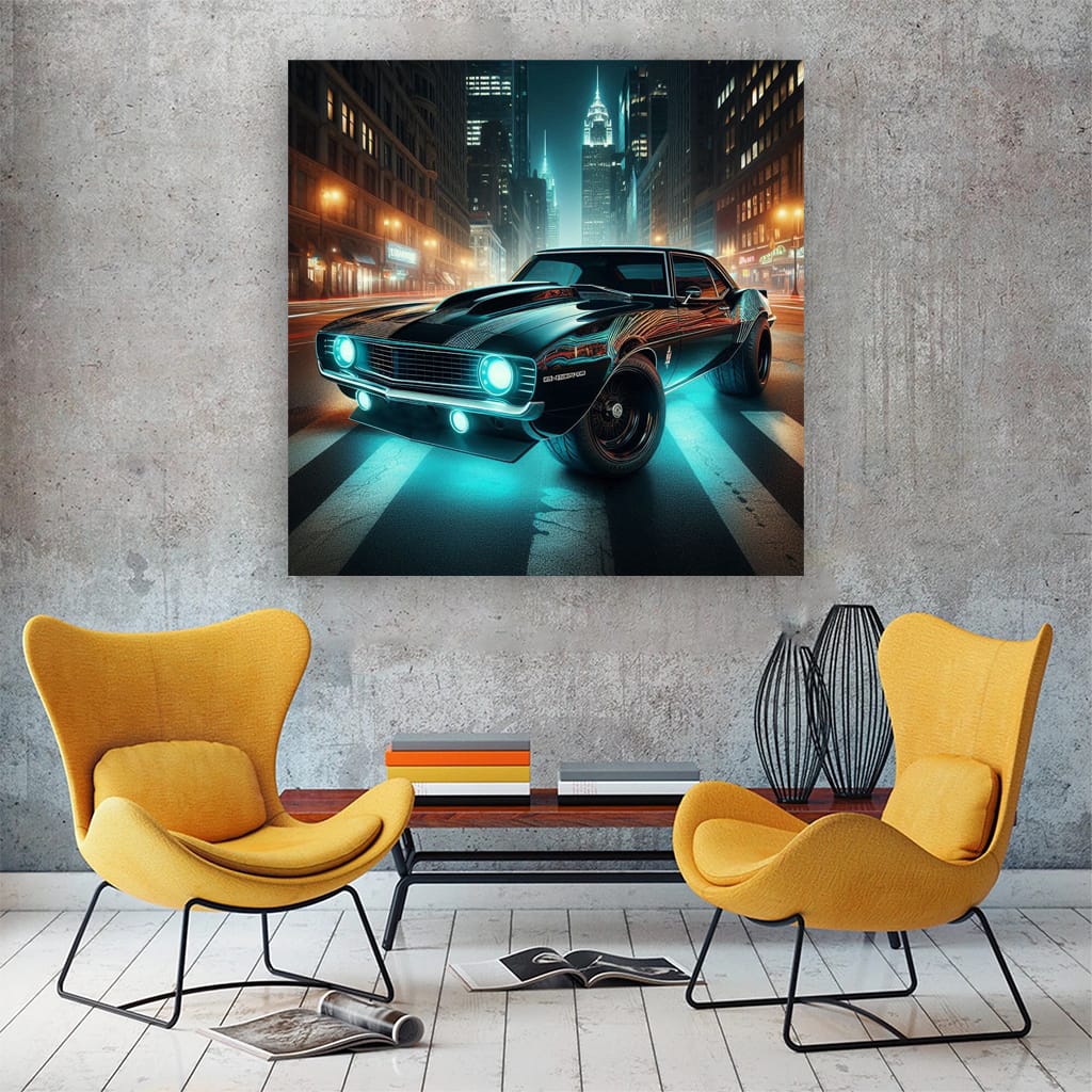 1969 Chevrolet Camaro Yenko Night Wall Art