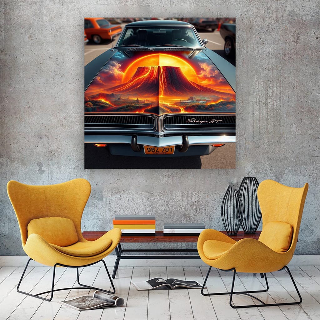 1970 Dodge Charger Rt Ho Wall Art