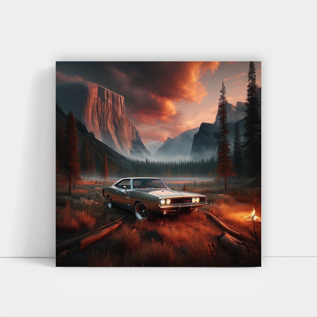 1970 Dodge Charger Rt Nature Wall Art