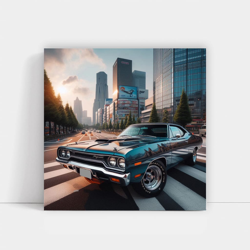 1970 Plymouth Road Runner Tokyo Jap Wall Art