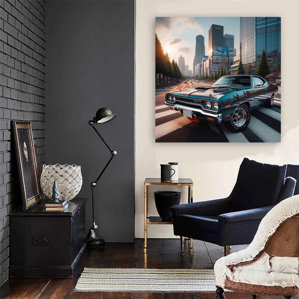 1970 Plymouth Road Runner Tokyo Jap Wall Art