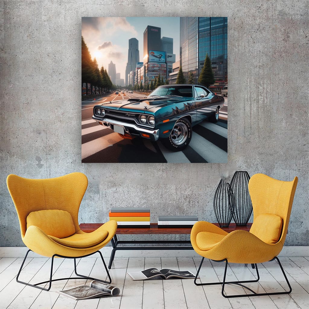 1970 Plymouth Road Runner Tokyo Jap Wall Art