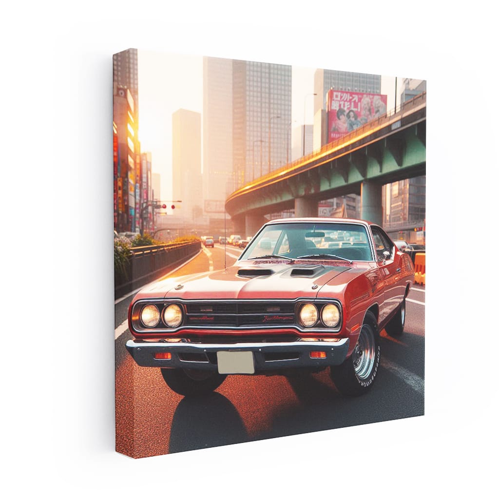 1970 Plymouth Road Runner Tokyo Japan Wall Art