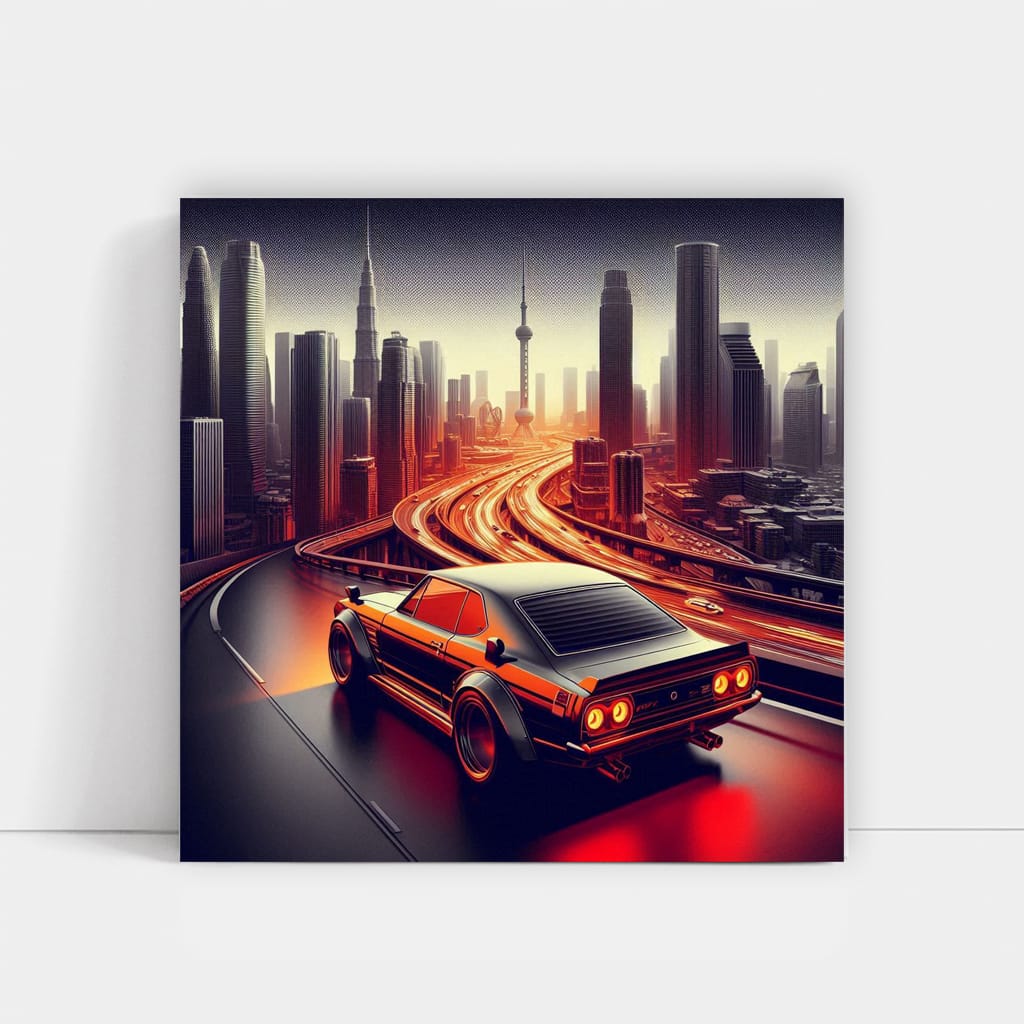 1971 Nissan Skyline Gtr Absctra Wall Art