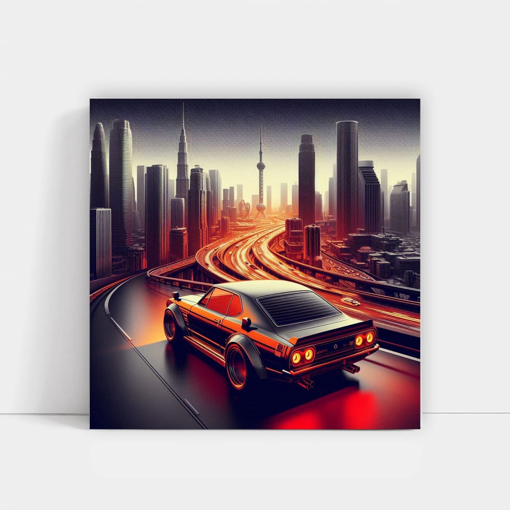 1971 Nissan Skyline GT-R Abstract: Classic Speed Legend