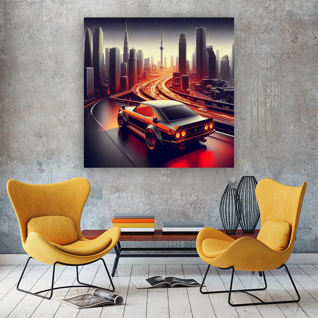 1971 Nissan Skyline Gtr Absctra Wall Art