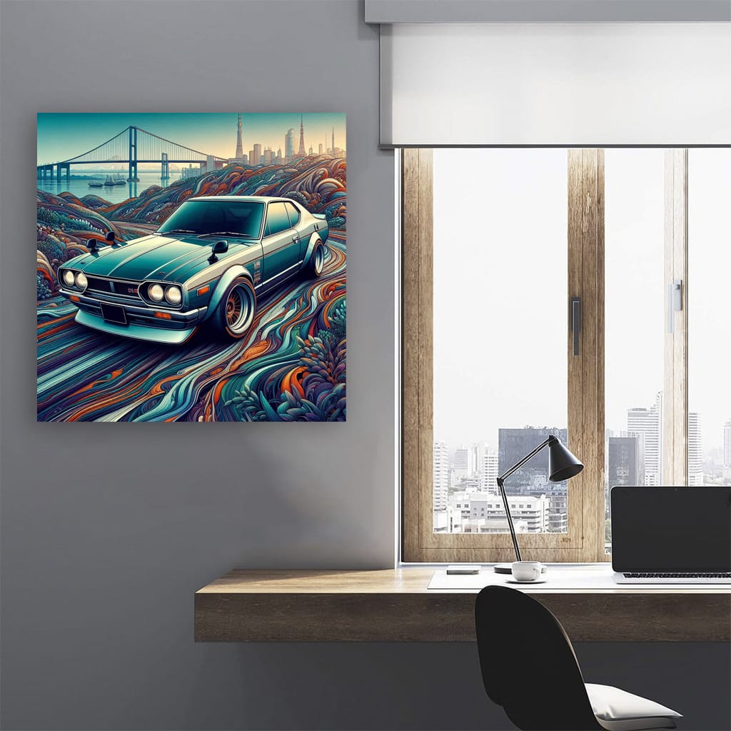 1971 Nissan Skyline Gtr Absctract Wall Art