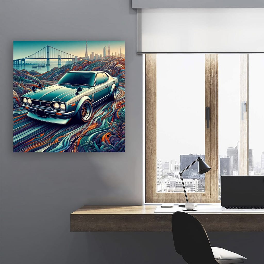 1971 Nissan Skyline GT-R Abstract - Classic Power and Style