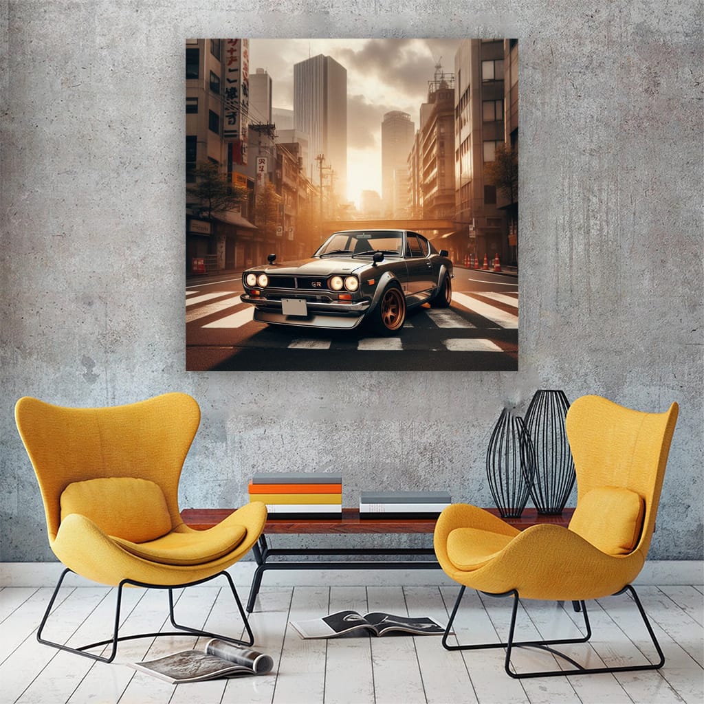 1971 Nissan Skyline Gtr Buildi Wall Art