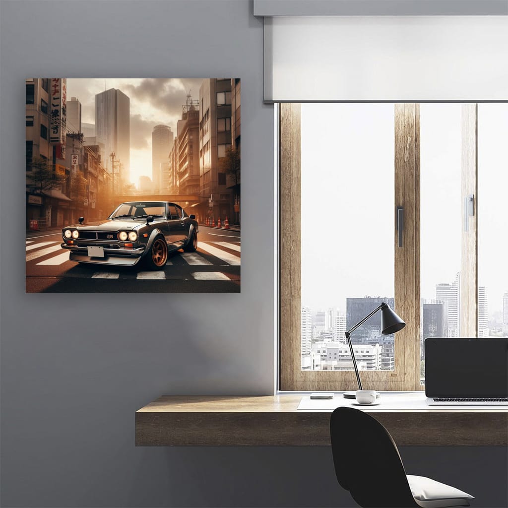 1971 Nissan Skyline Gtr Buildi Wall Art