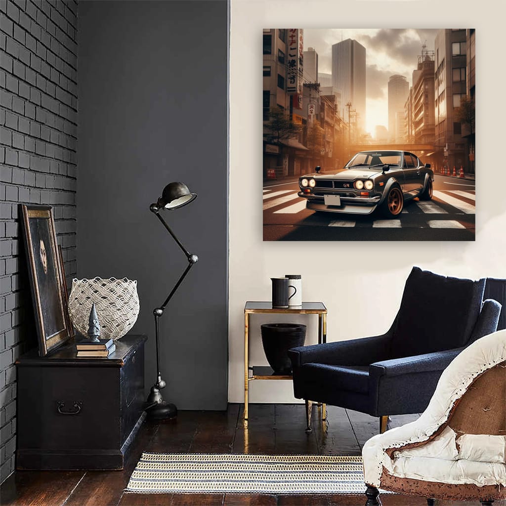 1971 Nissan Skyline Gtr Buildi Wall Art