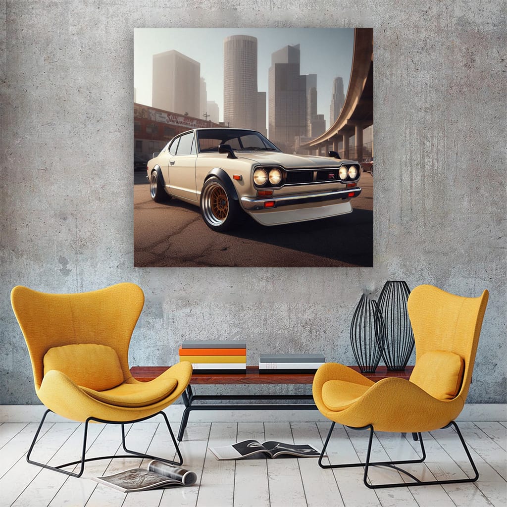 1971 Nissan Skyline Gtr Building Wall Art