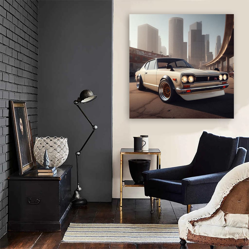 1971 Nissan Skyline Gtr Building Wall Art