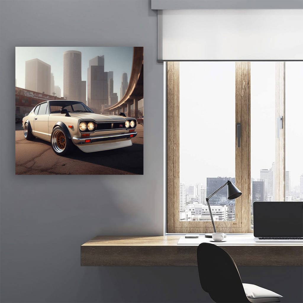 1971 Nissan Skyline Gtr Building Wall Art