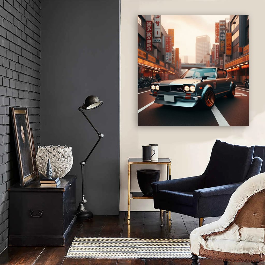 1971 Nissan Skyline Gtr Parking Wall Art