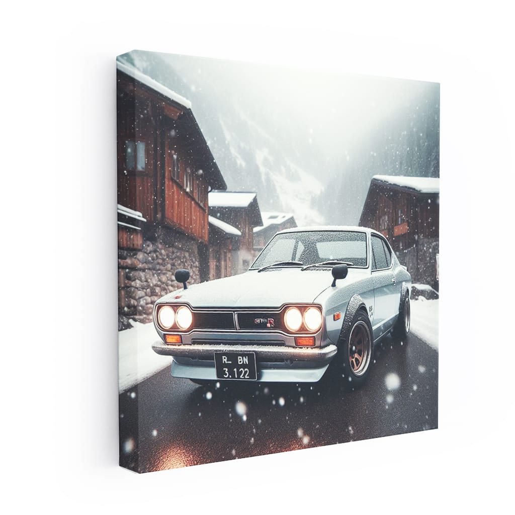 1971 Nissan Skyline Gtr Snowfa Wall Art